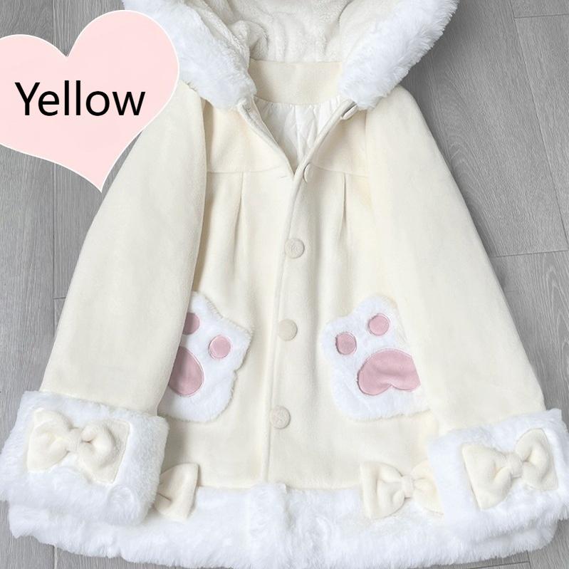 Calico Cat - Kawaii Lolita Plush Coat Lovely Warm Winter Coat - Image 16