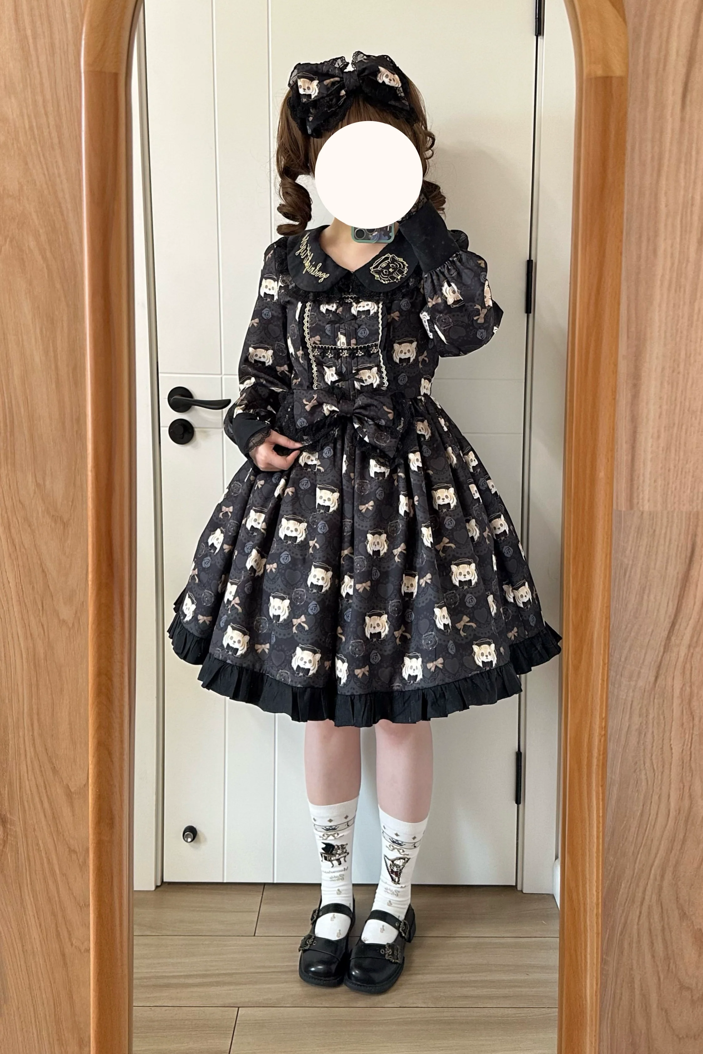 Tiger in Autumn - Kawaii Lolita OP Dress Set, Tiger Print - Image 2