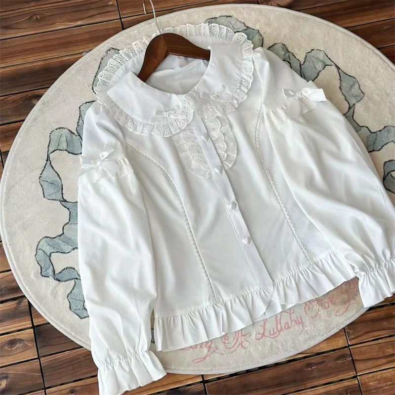 Kawaii Lolita Shirt, Peter Pan Collar - Image 5
