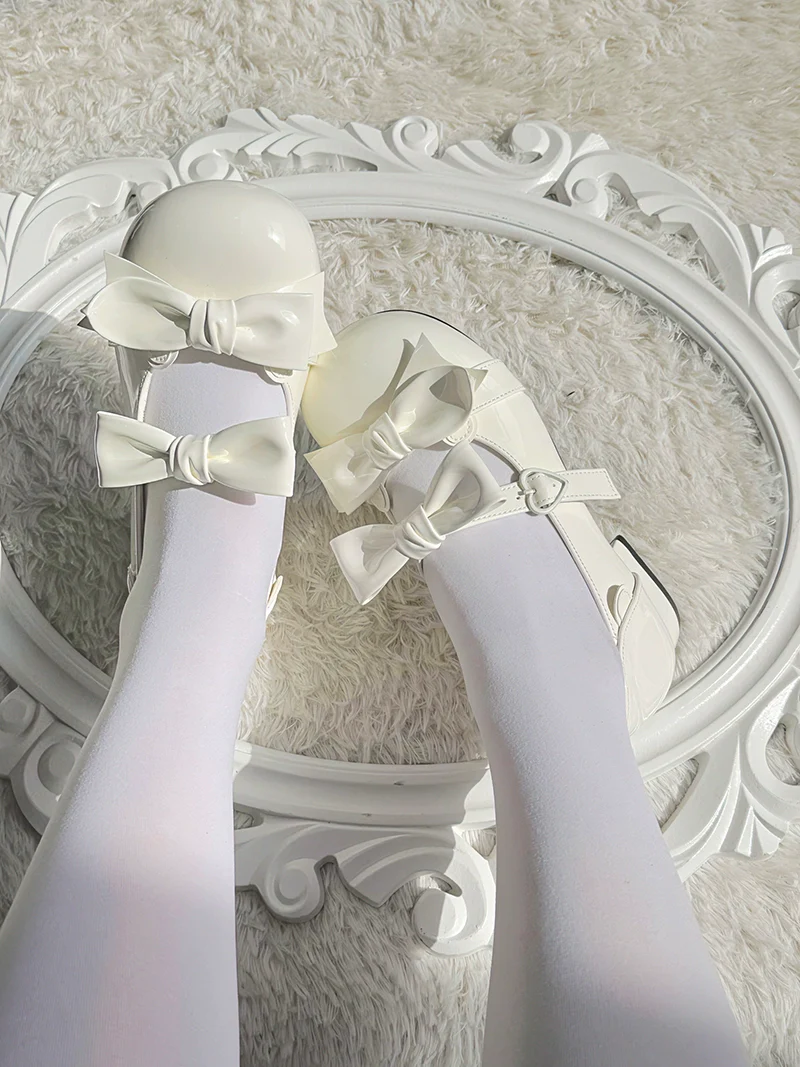 Beauty Bunny - Kawaii Lolita Shoes Low Heels Round Toe PU Shoes - Image 11