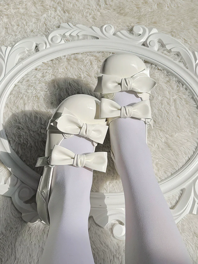 Beauty Bunny - Kawaii Lolita Shoes Low Heels Round Toe PU Shoes - Image 13