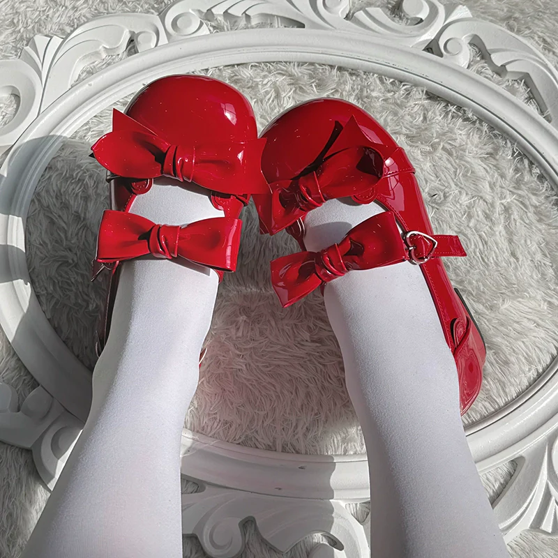Beauty Bunny - Kawaii Lolita Shoes Low Heels Round Toe PU Shoes - Image 21