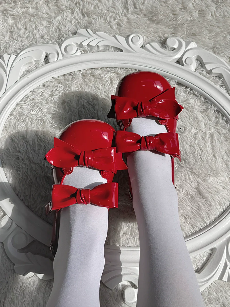 Beauty Bunny - Kawaii Lolita Shoes Low Heels Round Toe PU Shoes - Image 22