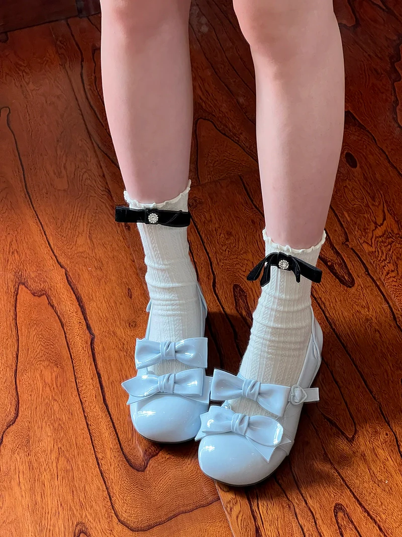 Beauty Bunny - Kawaii Lolita Shoes Low Heels Round Toe PU Shoes - Image 45