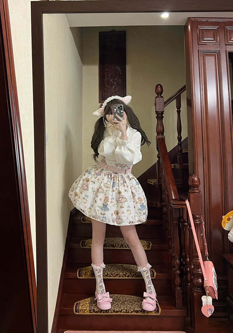 Beauty Bunny - Kawaii Lolita Shoes Low Heels Round Toe PU Shoes - Image 55