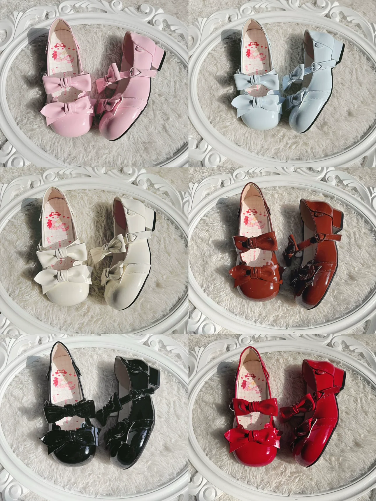 Beauty Bunny - Kawaii Lolita Shoes Low Heels Round Toe PU Shoes - Image 6