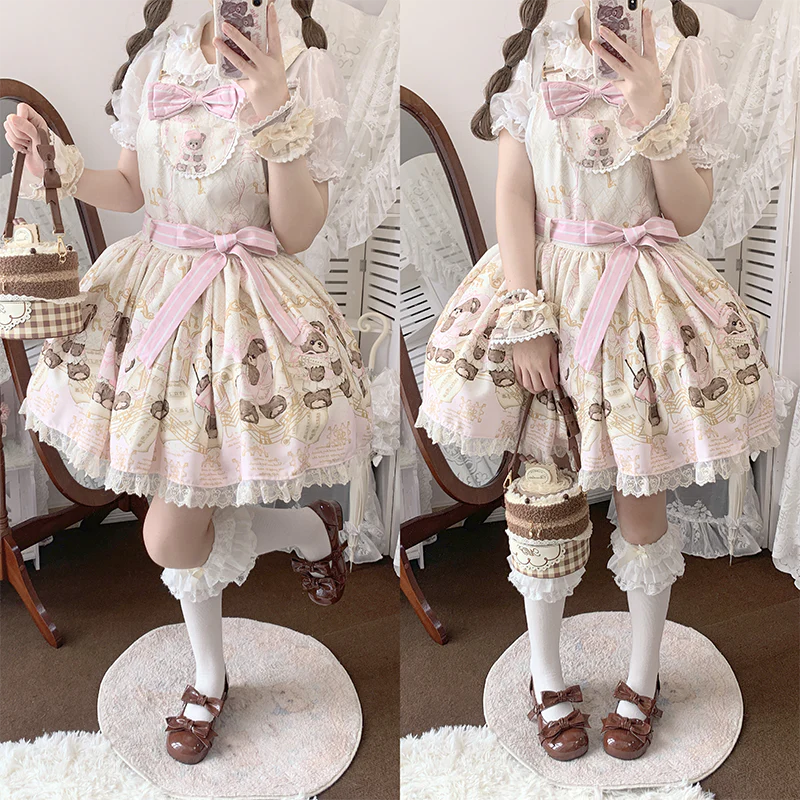 Beauty Bunny - Kawaii Lolita Shoes Low Heels Round Toe PU Shoes - Image 65