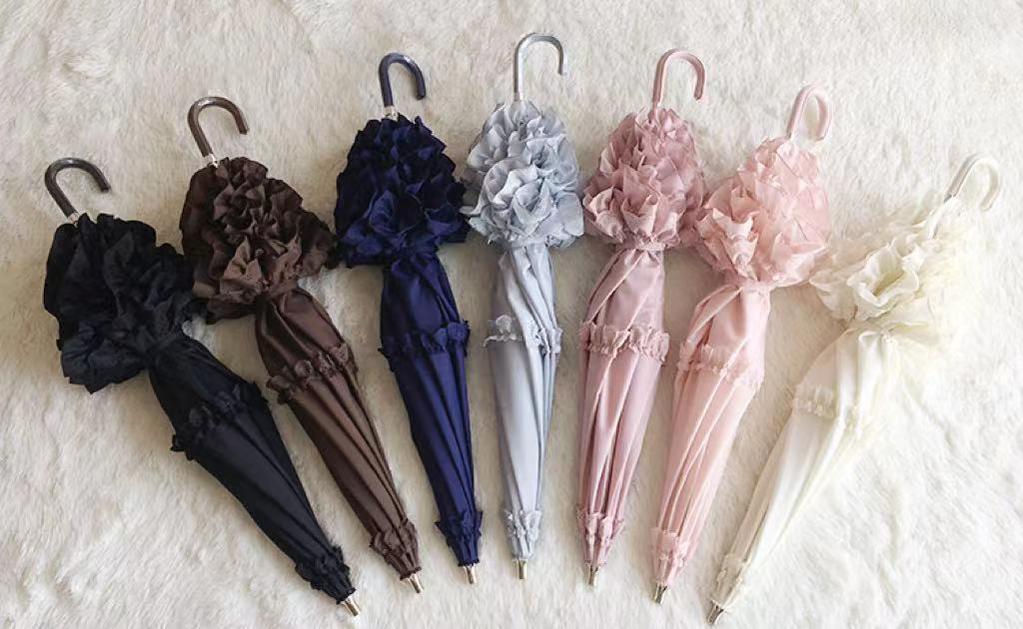 Whale Island - Kawaii Lolita Parasol Daily Lolita Two-folded Umbrella - Image 11