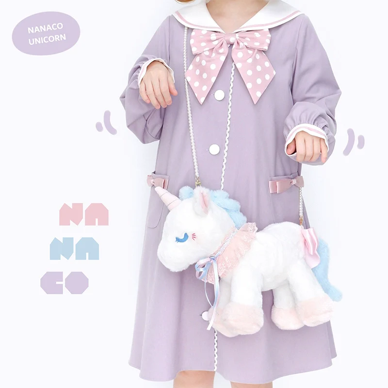 NANACO - Kawaii Lolita Unicorn Messenger Bag Doll Shoulder Bag - Image 3