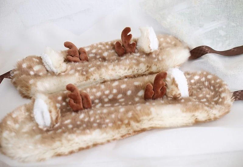 Xiaogui - Deer Spot - Kawaii Lolita Warmer Hat Japanese Sweet Deer Earmuff Hat - Image 8