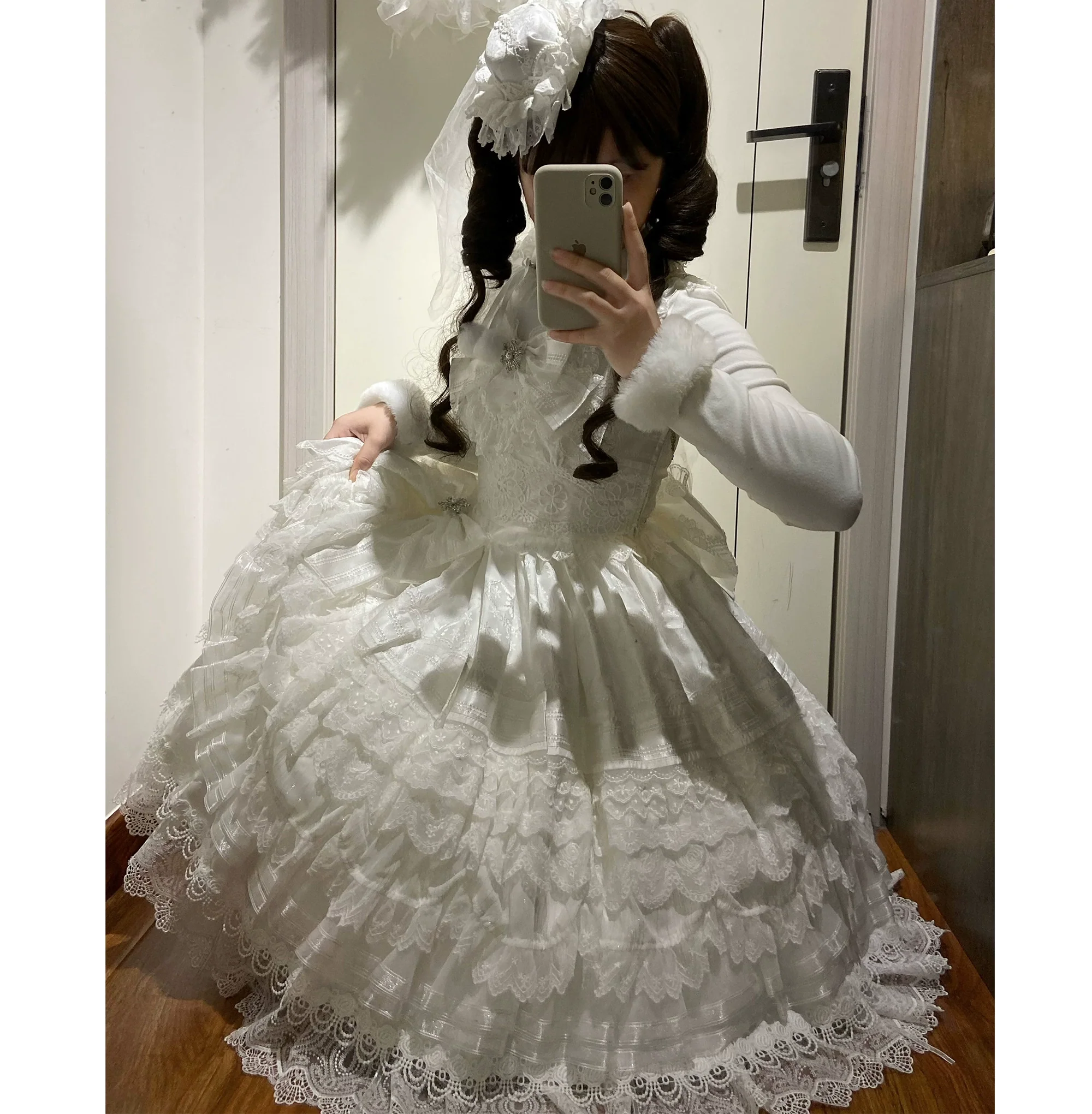 Pom Pom - Kawaii Lolita Winter Innerwear, Fuzzy Cuffs - Image 13