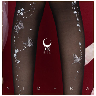 Yidhra - Butterfly Flowers - Summer 20D Velvet Lolita Tights - Image 7