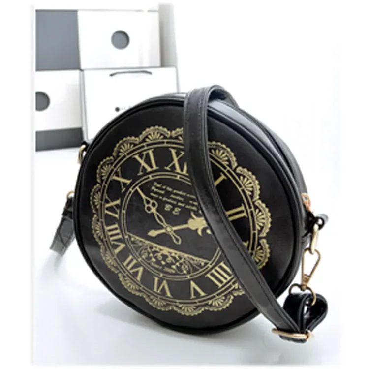 Kira - Alice Clock - Kawaii Lolita Shoulder Bag Round Lolita Crossbody Bag - Image 12