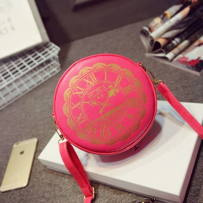 Kira - Alice Clock - Kawaii Lolita Shoulder Bag Round Lolita Crossbody Bag - Image 15