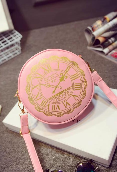 Kira - Alice Clock - Kawaii Lolita Shoulder Bag Round Lolita Crossbody Bag - Image 16