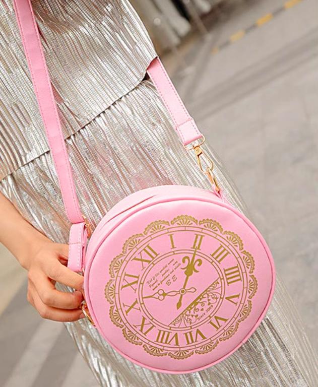 Kira - Alice Clock - Kawaii Lolita Shoulder Bag Round Lolita Crossbody Bag - Image 22