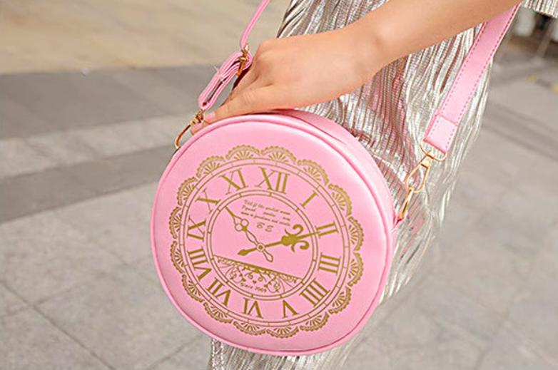 Kira - Alice Clock - Kawaii Lolita Shoulder Bag Round Lolita Crossbody Bag - Image 24