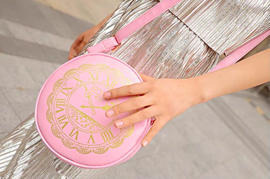 Kira - Alice Clock - Kawaii Lolita Shoulder Bag Round Lolita Crossbody Bag - Image 25