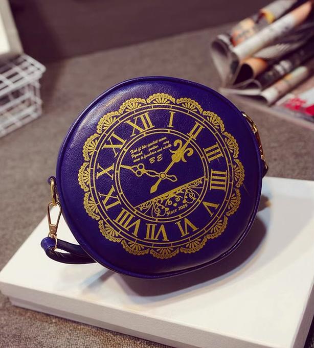 Kira - Alice Clock - Kawaii Lolita Shoulder Bag Round Lolita Crossbody Bag - Image 35