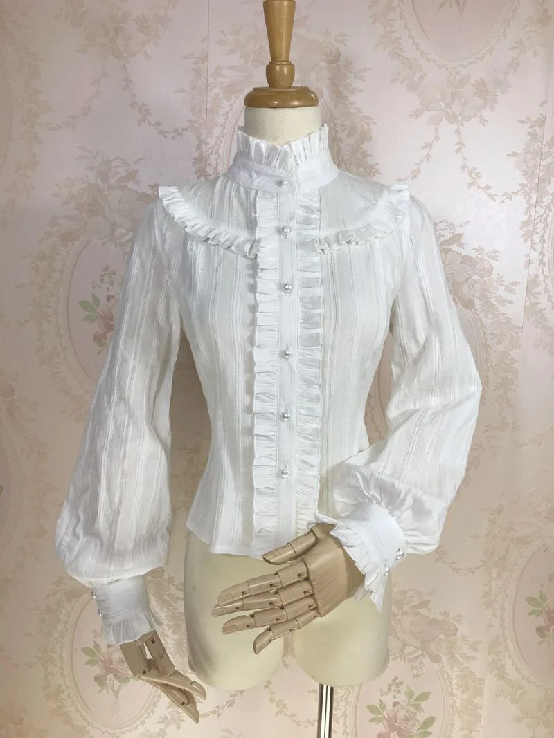Korean Fashion Cotton Lolita Blouse - Image 3