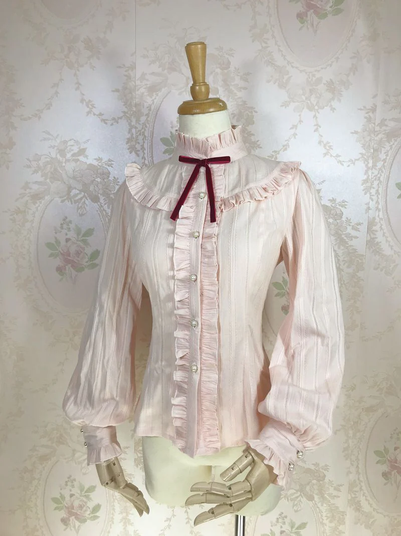 Korean Fashion Cotton Lolita Blouse - Image 4