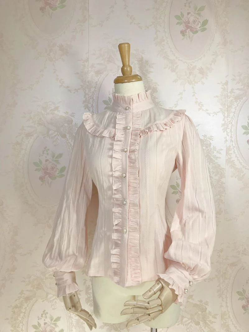 Korean Fashion Cotton Lolita Blouse - Image 5