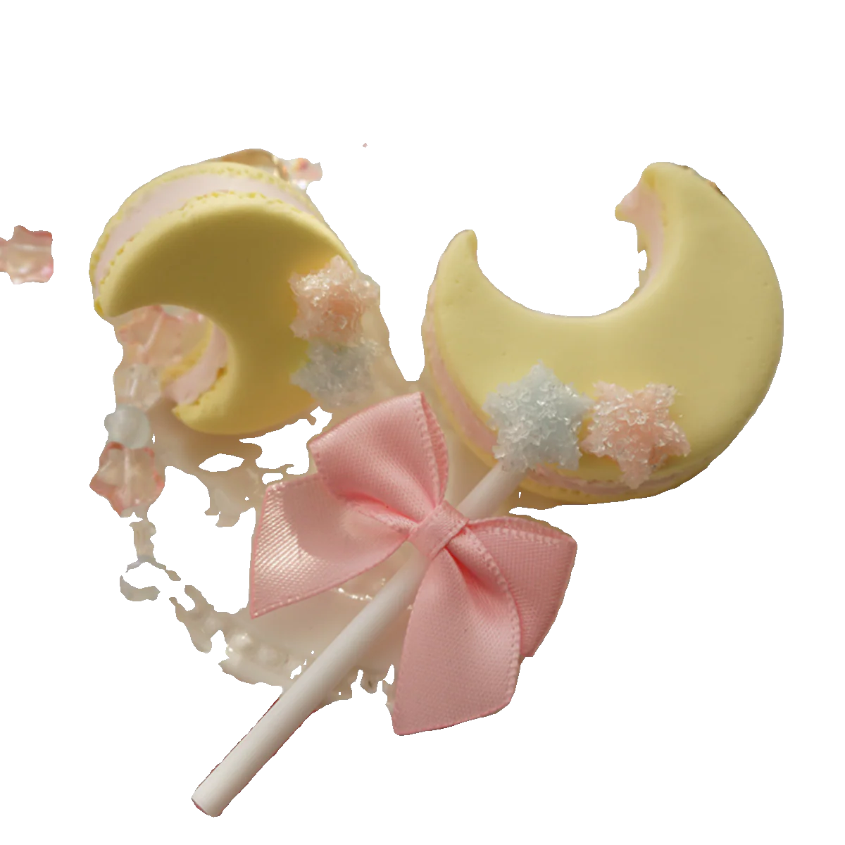Kwaii Lolita Accessories Moon Lollipop Clay Necklace Ring - Image 15