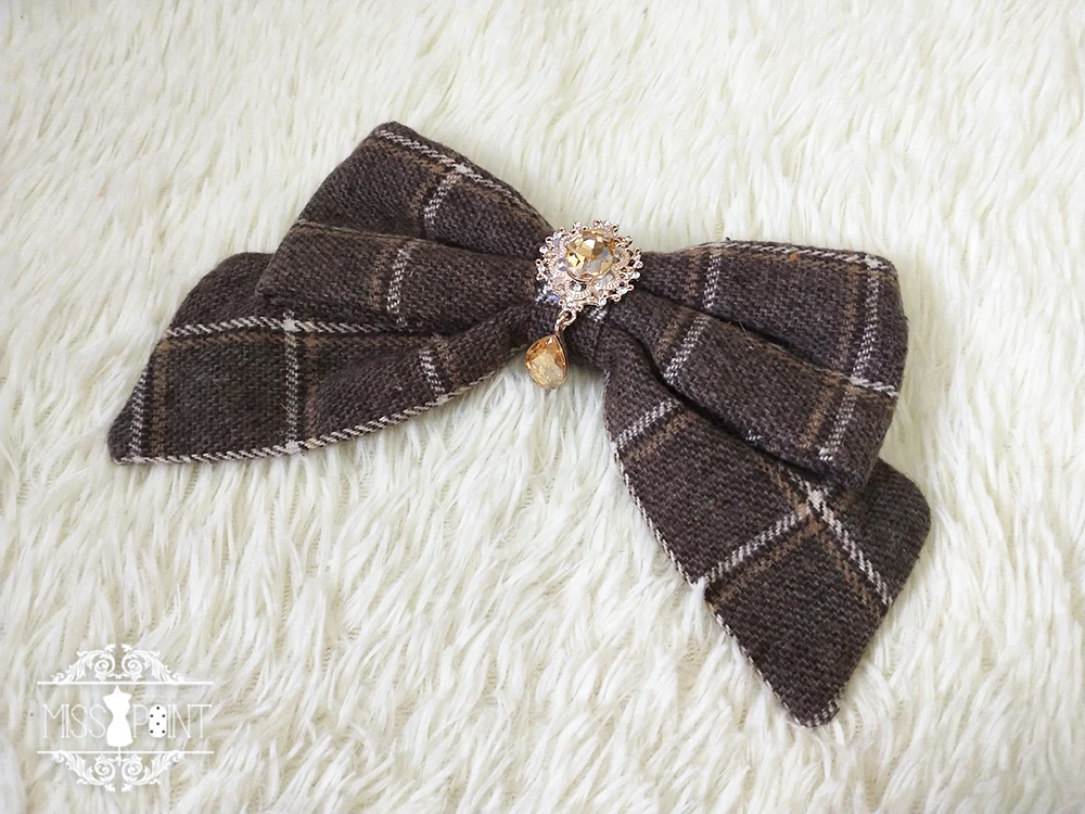 Miss point - Rose Silhouette - Lace Bow KC Lolita Accessories - Image 18