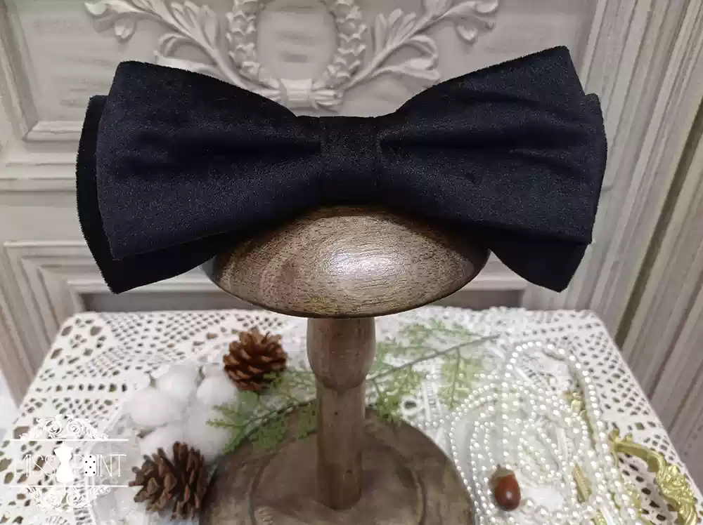 Miss point - Rose Silhouette - Lace Bow KC Lolita Accessories - Image 23