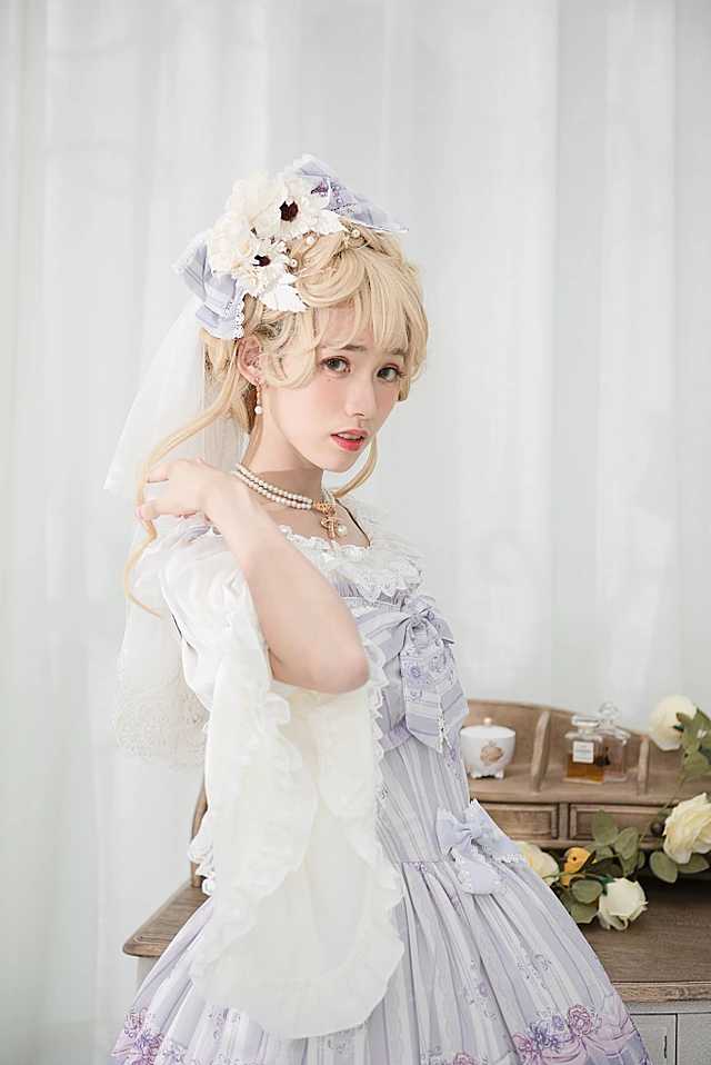 Pearl Chain Lace Bow Lolita Kawaii Necklace - Image 6