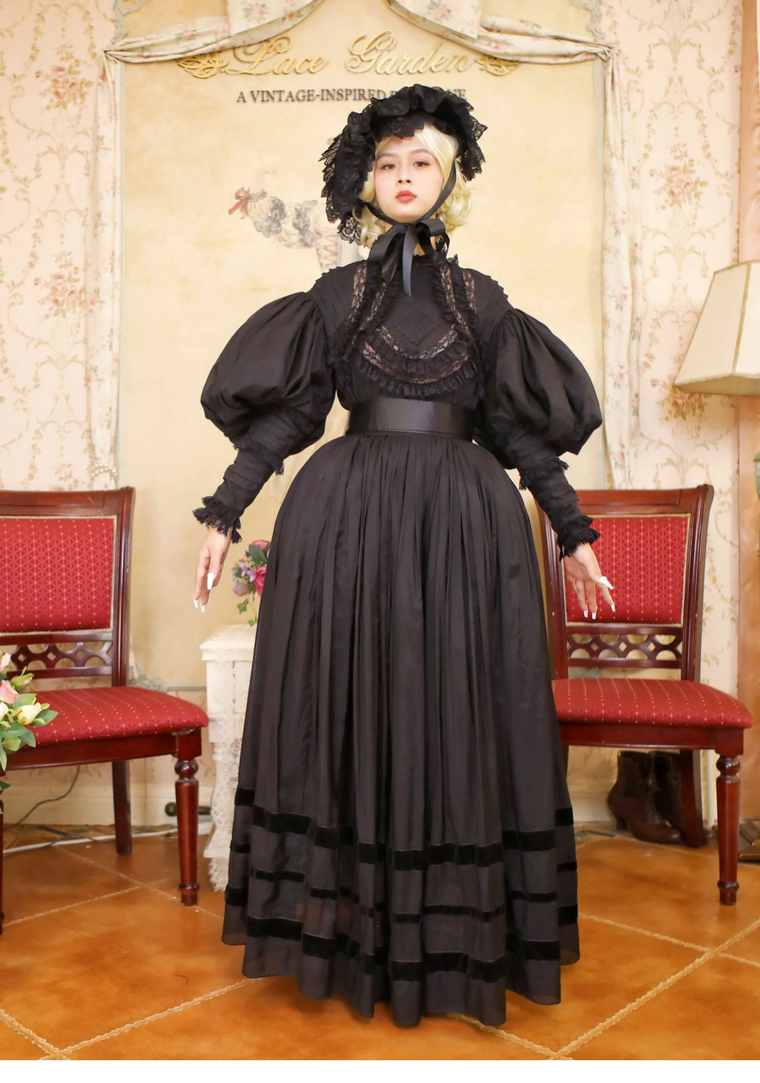 Cool Summer - Vintage Lolita Victorian Shirt - Image 9