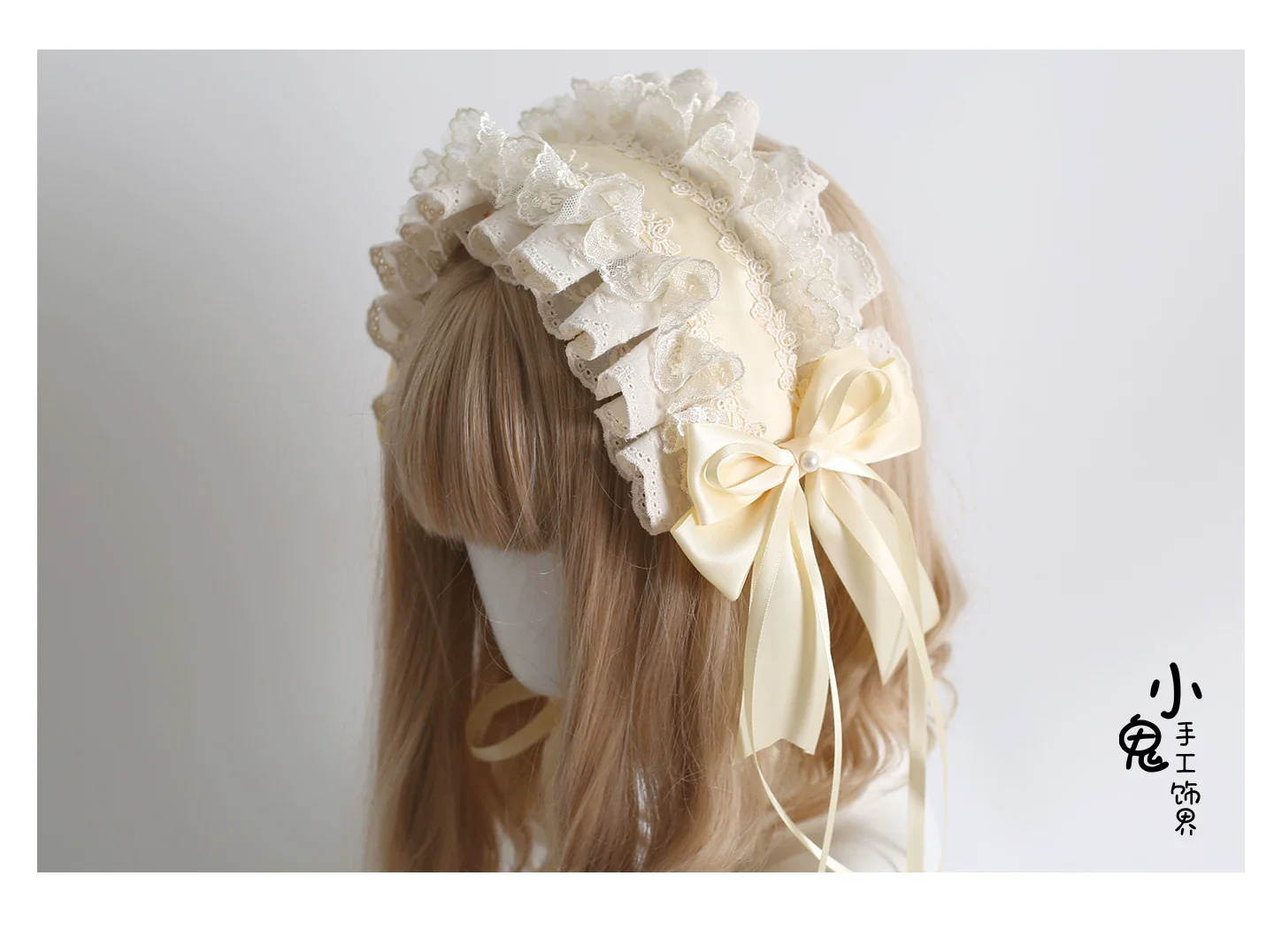 Lace Lolita Hairband, 2-in1 Bunny Ear Hairband - Image 12