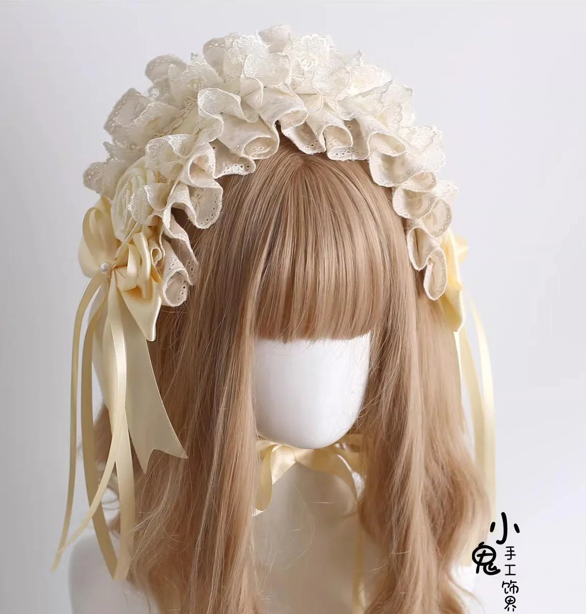 Lace Lolita Hairband, 2-in1 Bunny Ear Hairband - Image 13