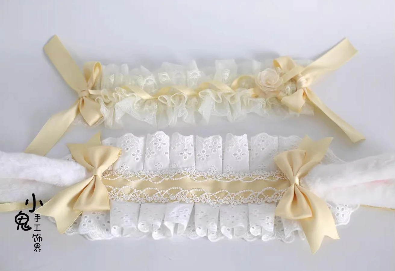 Lace Lolita Hairband, 2-in1 Bunny Ear Hairband - Image 7
