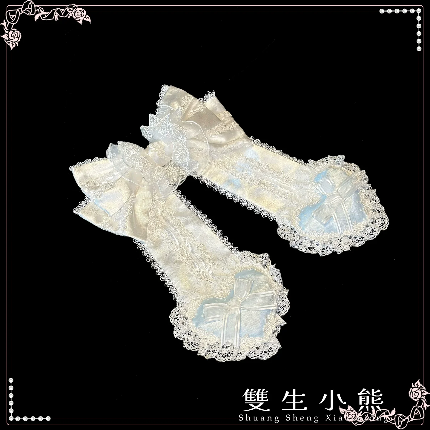 Shuang Sheng Xiao Xiong - Heart of Love - Lace Sweet Lolita Accessory Set - Image 13