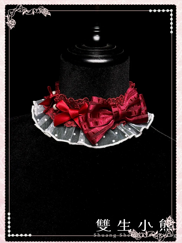 Shuang Sheng Xiao Xiong - Heart of Love - Lace Sweet Lolita Accessory Set - Image 20
