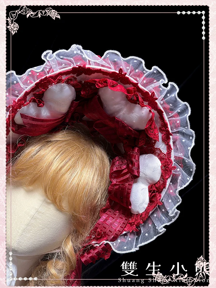 Shuang Sheng Xiao Xiong - Heart of Love - Lace Sweet Lolita Accessory Set - Image 25