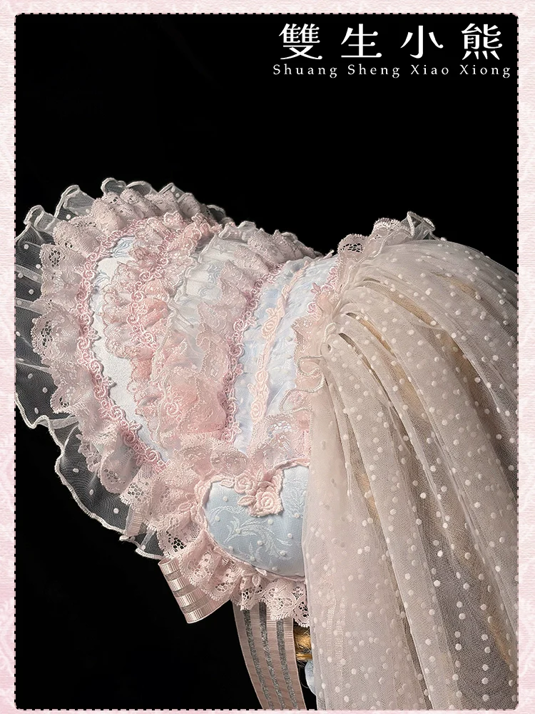 Shuang Sheng Xiao Xiong - Heart of Love - Lace Sweet Lolita Accessory Set - Image 29