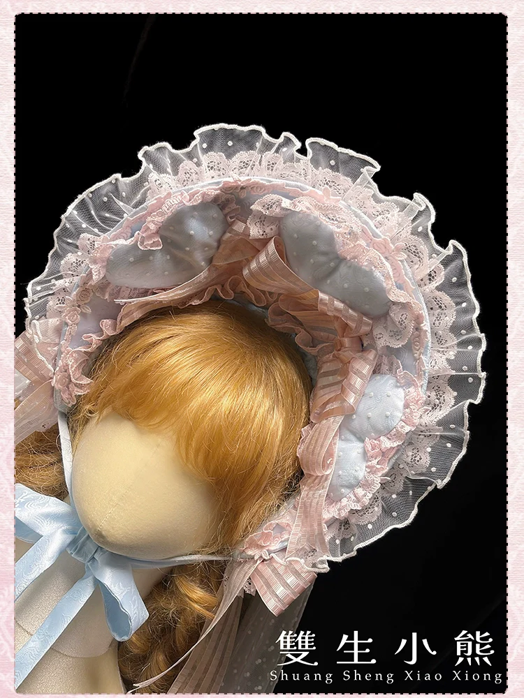 Shuang Sheng Xiao Xiong - Heart of Love - Lace Sweet Lolita Accessory Set - Image 32