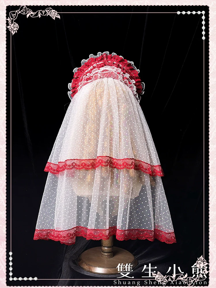 Shuang Sheng Xiao Xiong - Heart of Love - Lace Sweet Lolita Accessory Set - Image 33