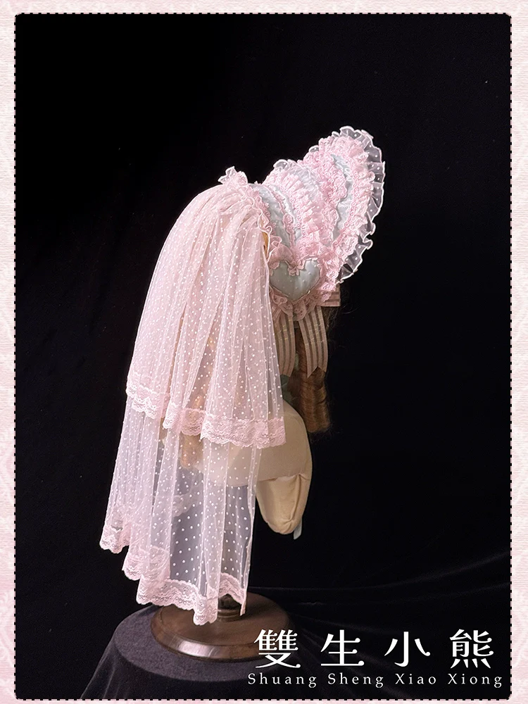 Shuang Sheng Xiao Xiong - Heart of Love - Lace Sweet Lolita Accessory Set - Image 36
