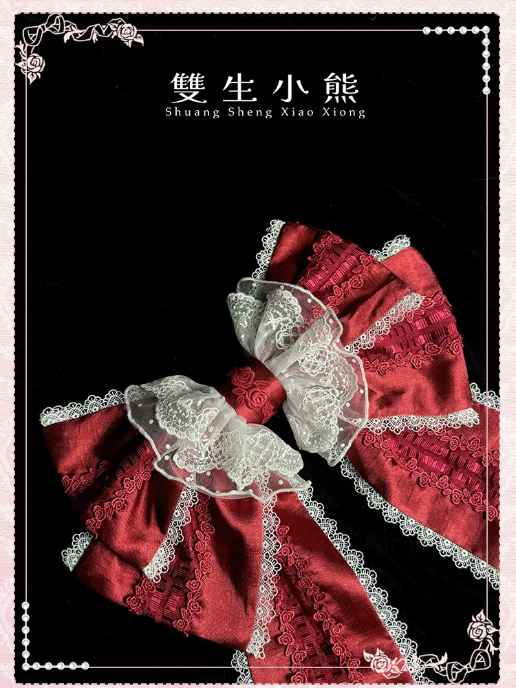 Shuang Sheng Xiao Xiong - Heart of Love - Lace Sweet Lolita Accessory Set - Image 41