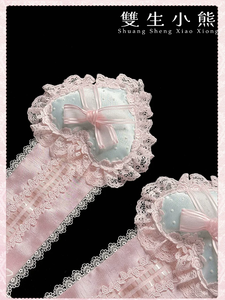 Shuang Sheng Xiao Xiong - Heart of Love - Lace Sweet Lolita Accessory Set - Image 43