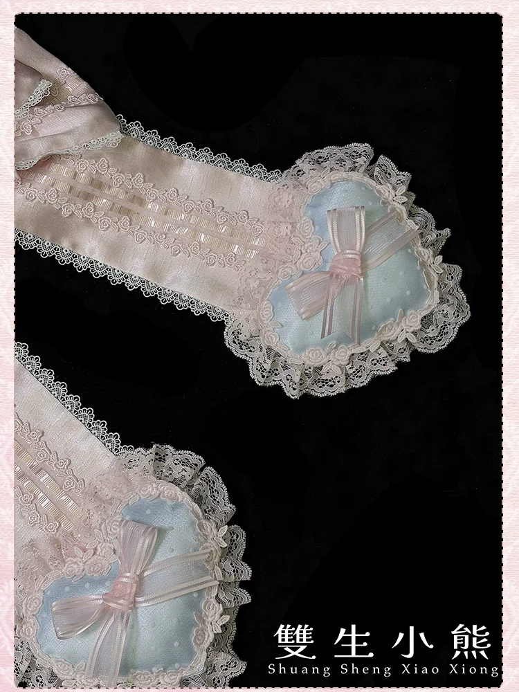 Shuang Sheng Xiao Xiong - Heart of Love - Lace Sweet Lolita Accessory Set - Image 44