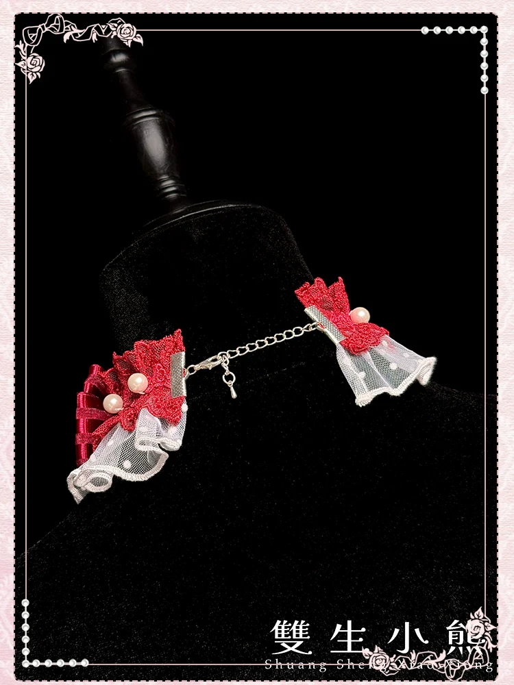 Shuang Sheng Xiao Xiong - Heart of Love - Lace Sweet Lolita Accessory Set - Image 49