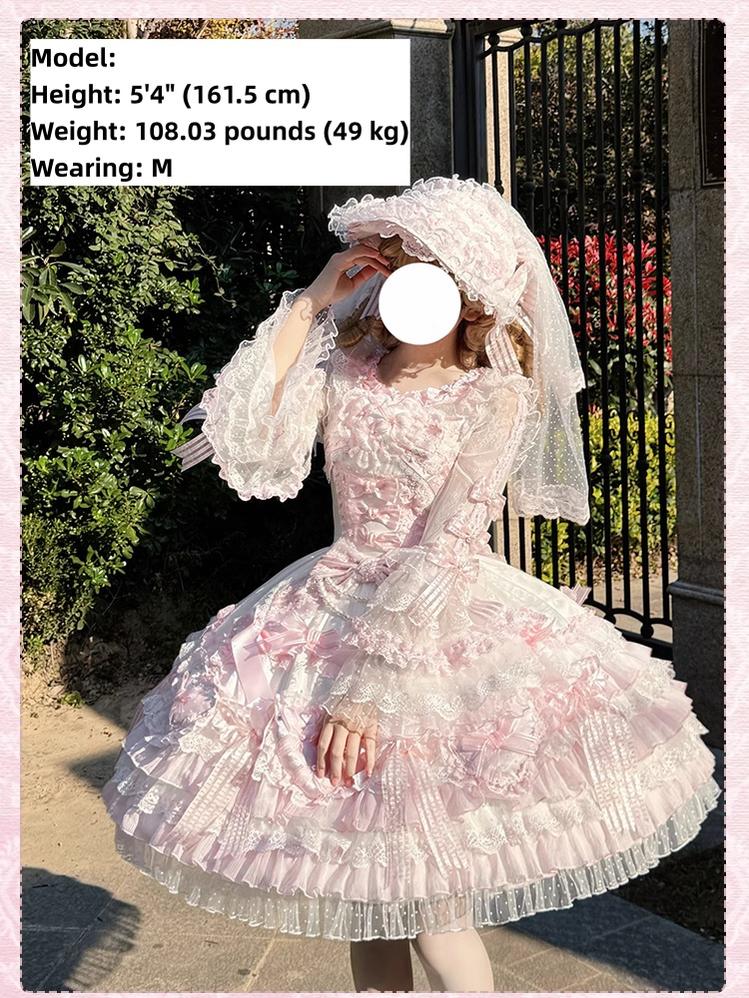 Shuang Sheng Xiao Xiong - Heart of Love - Lace Sweet Lolita Shirt, Hime-Sleeves - Image 10