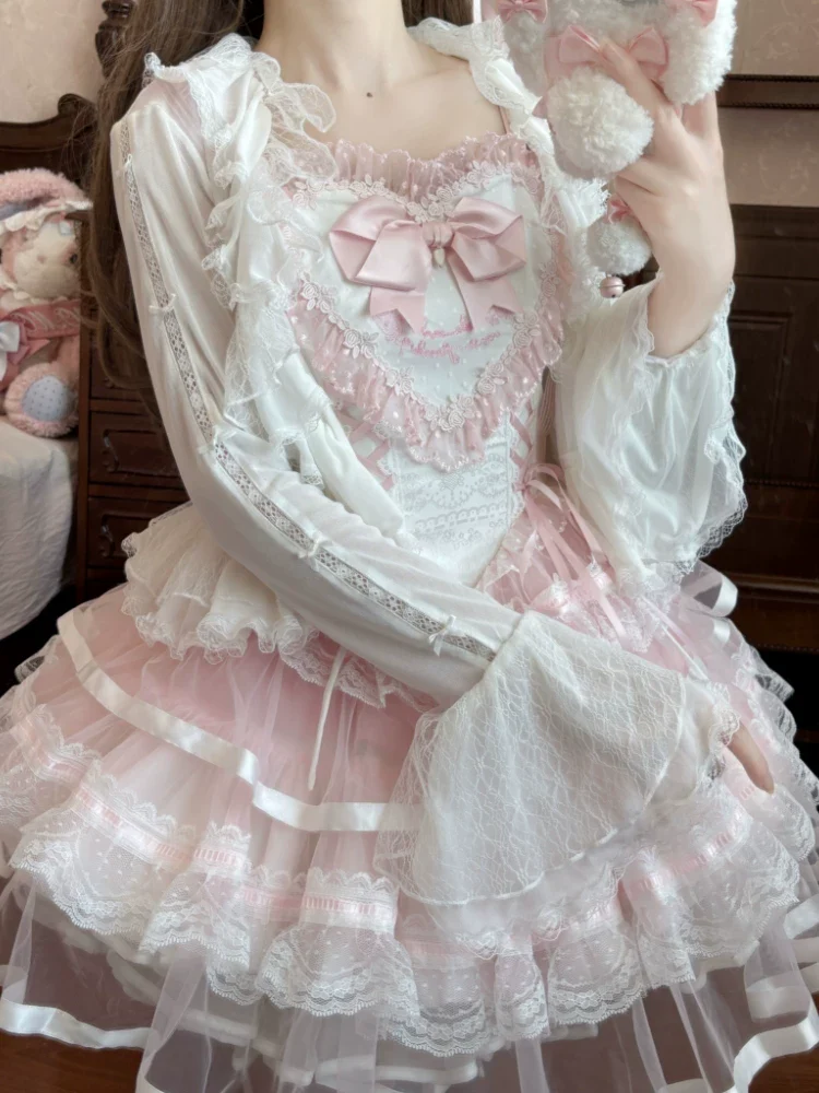 Mist Cardigan - Lightweight Sweet Lolita Bolero, Ruffle Details - Image 16