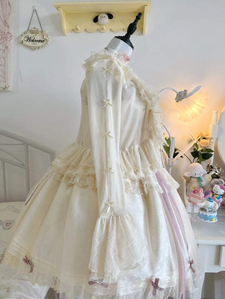 Mist Cardigan - Lightweight Sweet Lolita Bolero, Ruffle Details - Image 21