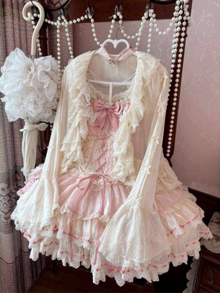 Mist Cardigan - Lightweight Sweet Lolita Bolero, Ruffle Details - Image 26