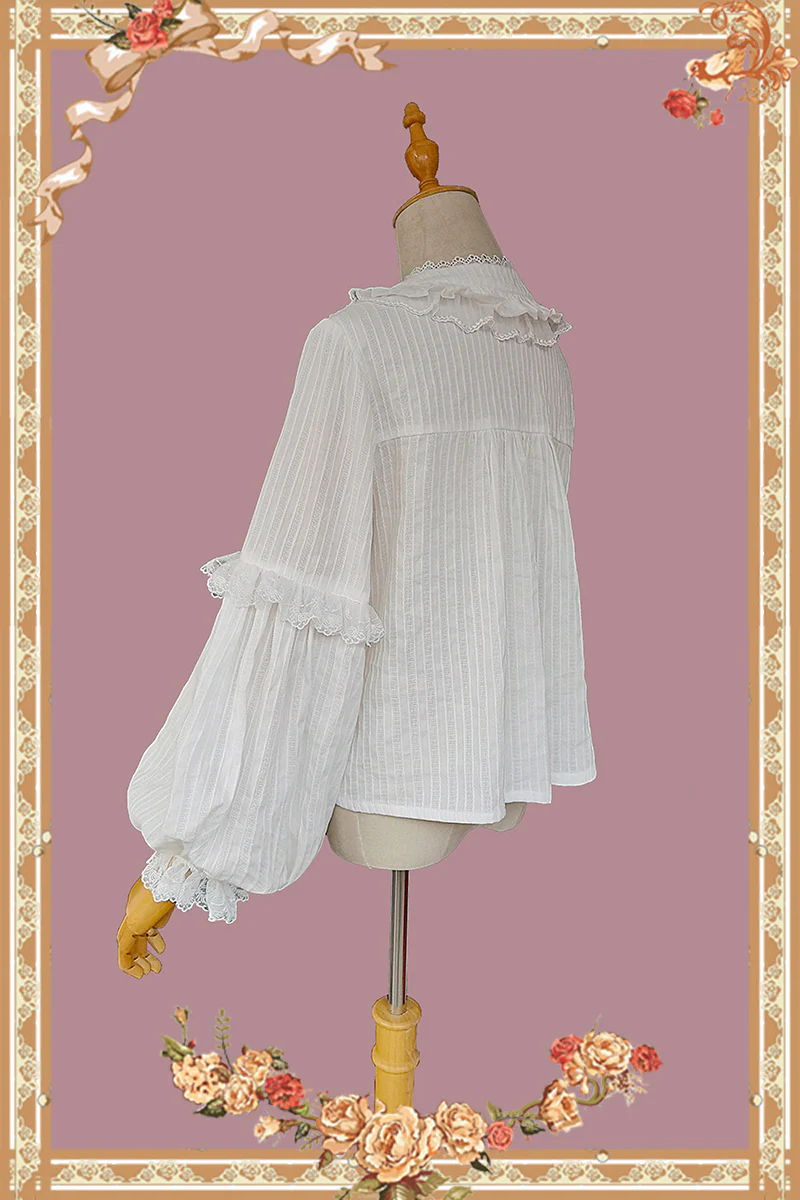 Little Cotton Clouds - Sweet Cotton Lolita Blouse - Image 4